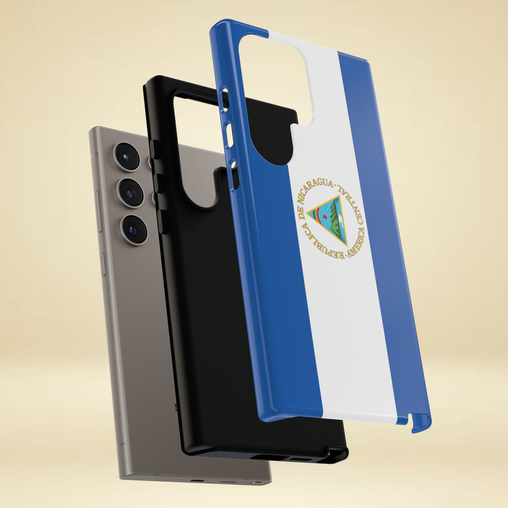 Nicaragua Flag Tough Phone Case - Irie Blues Boutique