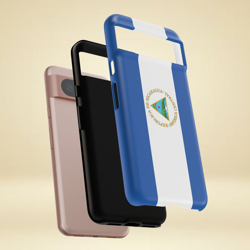 Nicaragua Flag Tough Phone Case - Irie Blues Boutique