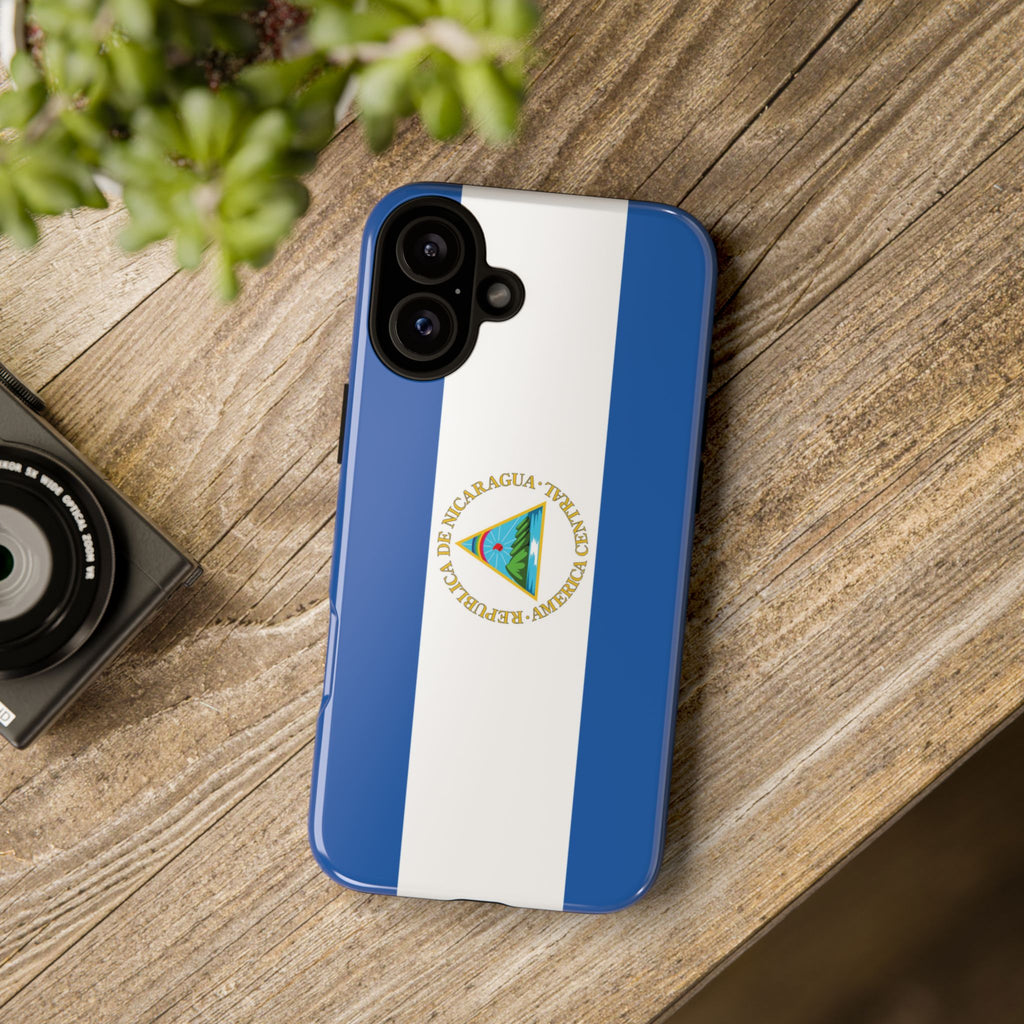 Nicaragua Flag Tough Phone Case - Irie Blues Boutique
