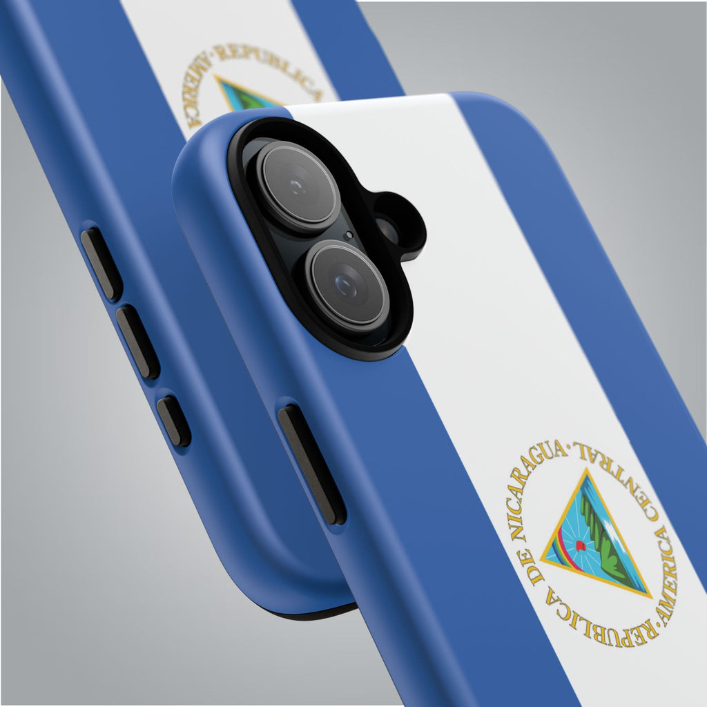 Nicaragua Flag Tough Phone Case - Irie Blues Boutique