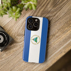Nicaragua Flag Tough Phone Case - Irie Blues Boutique
