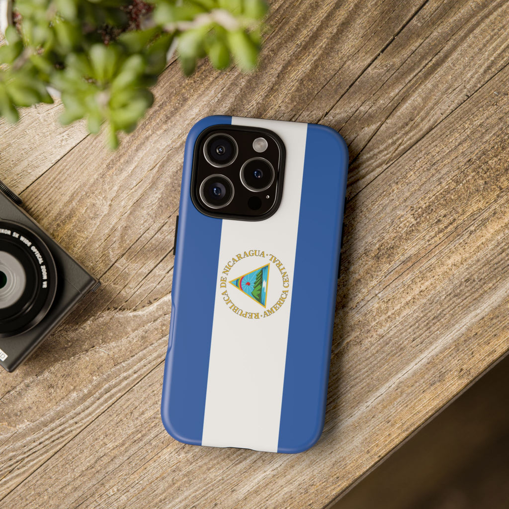 Nicaragua Flag Tough Phone Case - Irie Blues Boutique