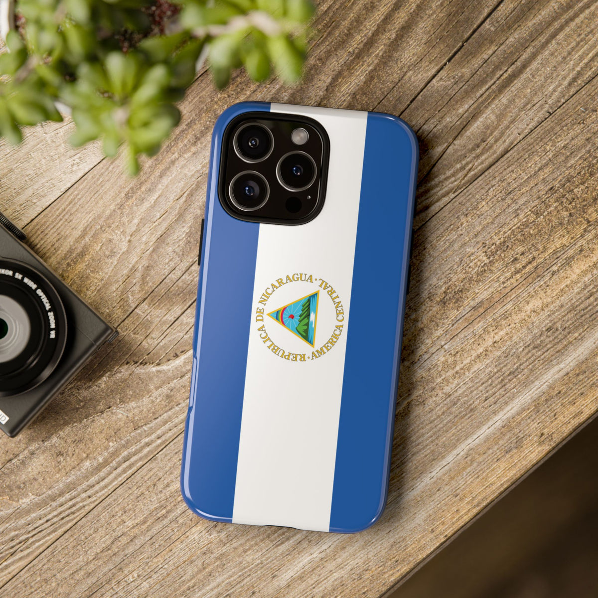 Nicaragua Flag Tough Phone Case - Irie Blues Boutique