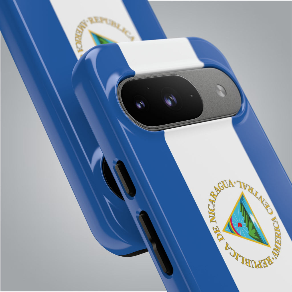 Nicaragua Flag Tough Phone Case - Irie Blues Boutique