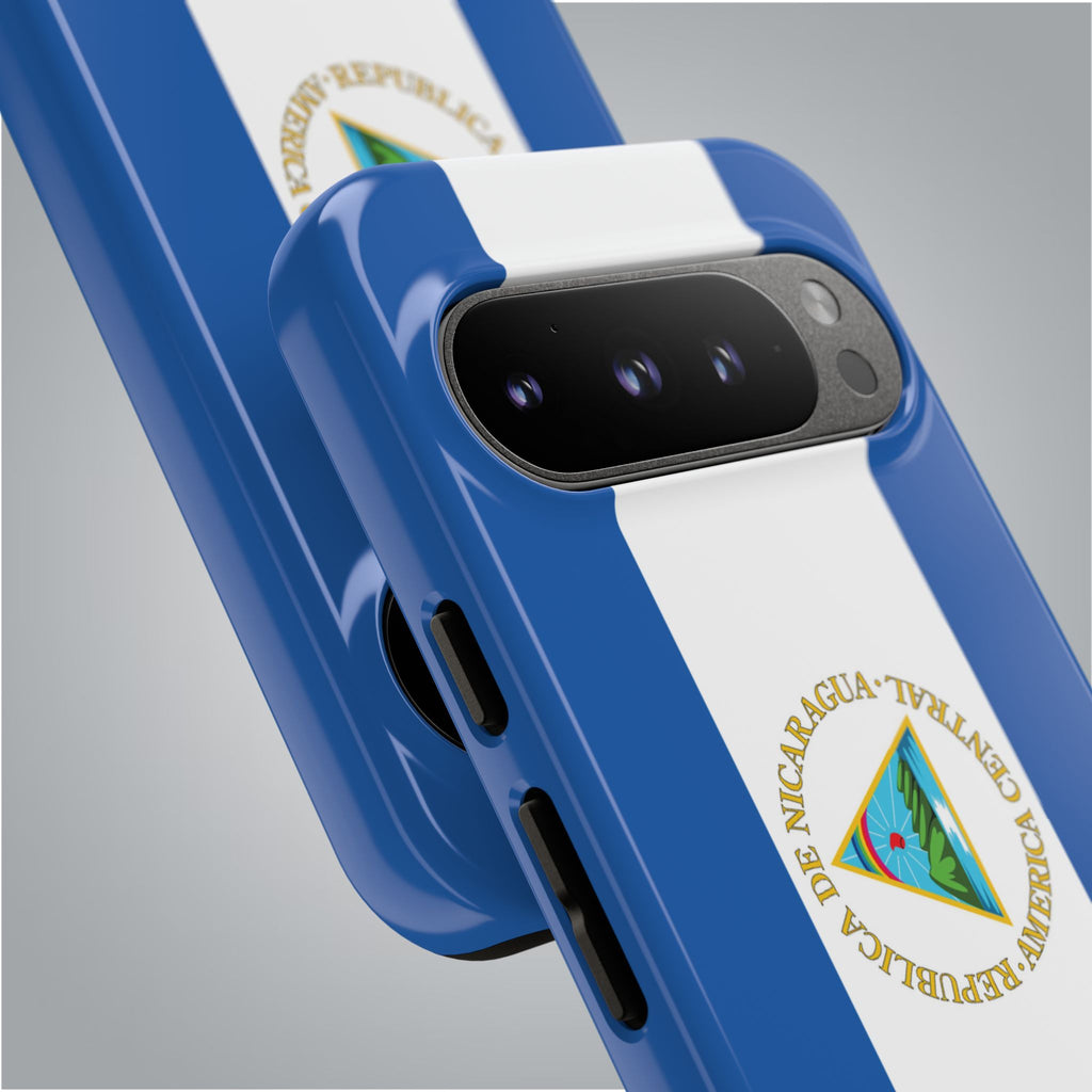 Nicaragua Flag Tough Phone Case - Irie Blues Boutique