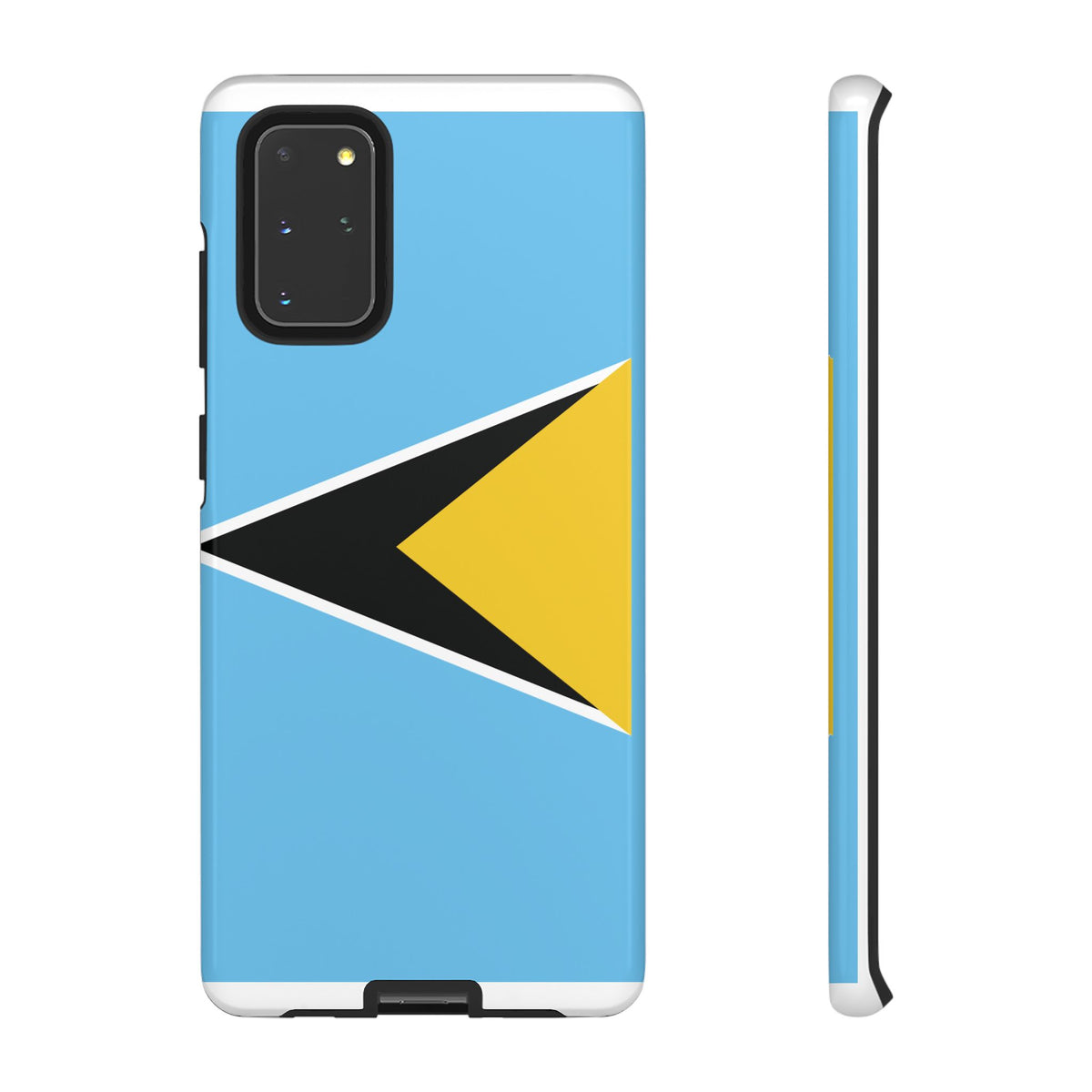 St Lucia Flag Tough Phone Case - Irie Blues Boutique