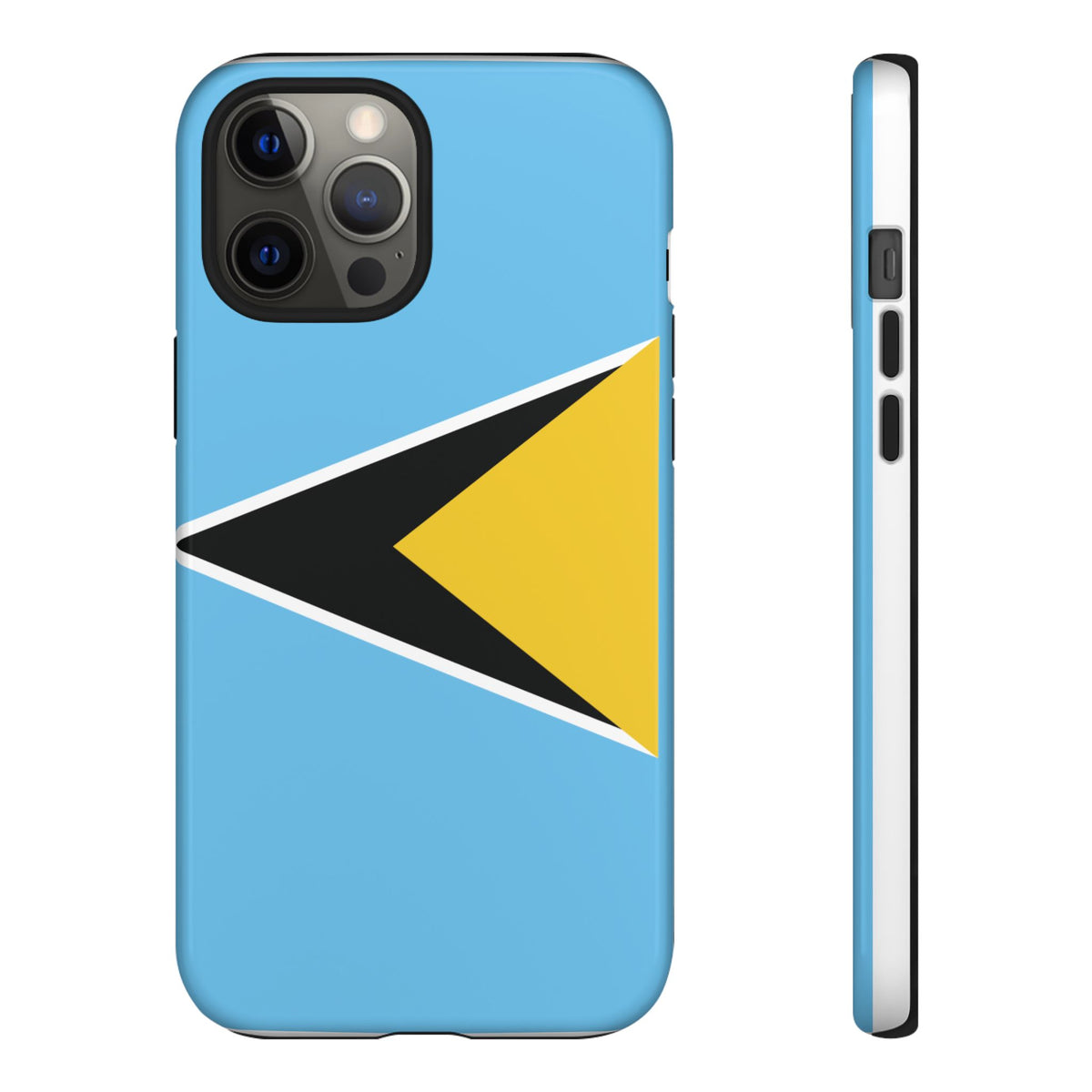 St Lucia Flag Tough Phone Case - Irie Blues Boutique