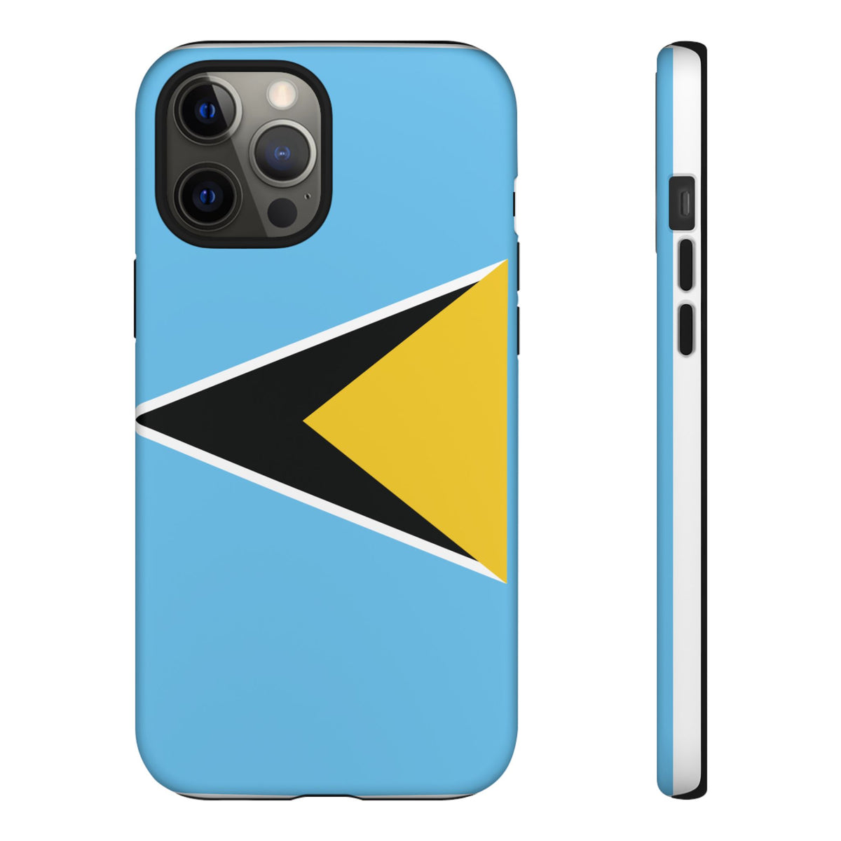 St Lucia Flag Tough Phone Case - Irie Blues Boutique