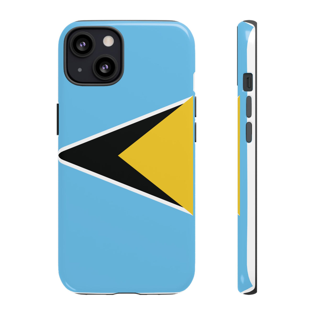 St Lucia Flag Tough Phone Case - Irie Blues Boutique