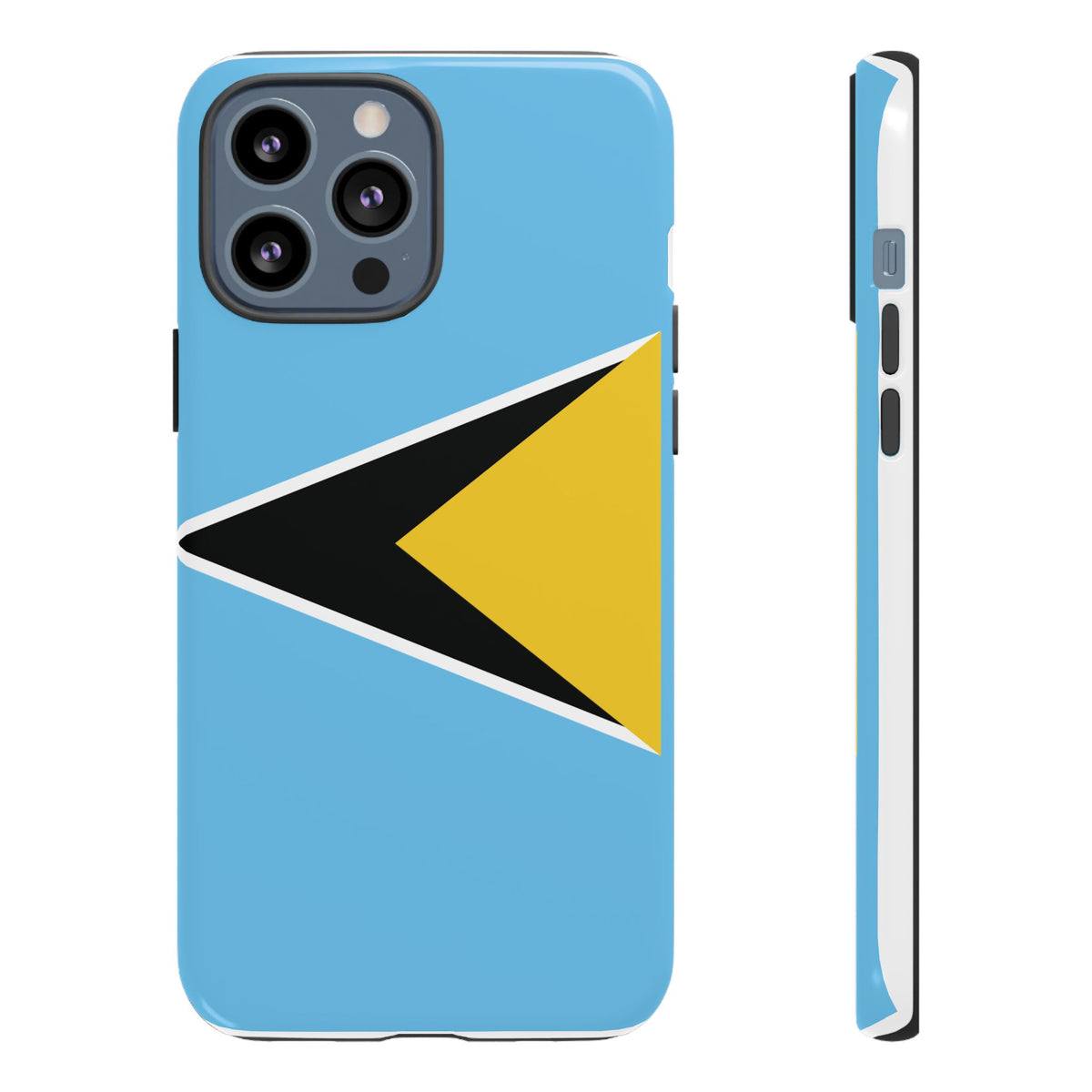 St Lucia Flag Tough Phone Case - Irie Blues Boutique