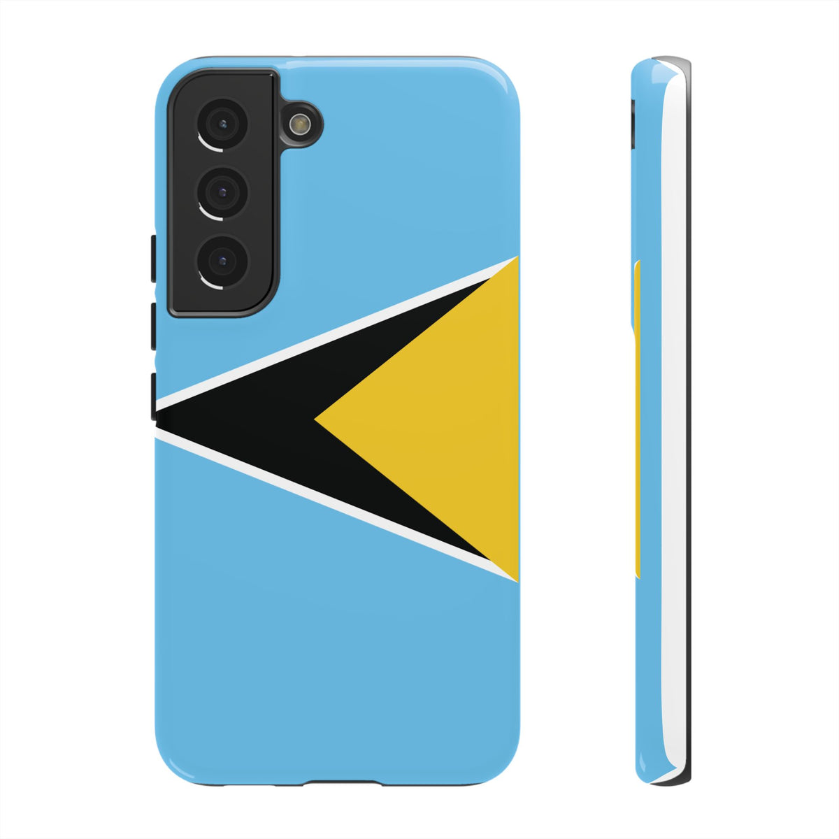 St Lucia Flag Tough Phone Case - Irie Blues Boutique