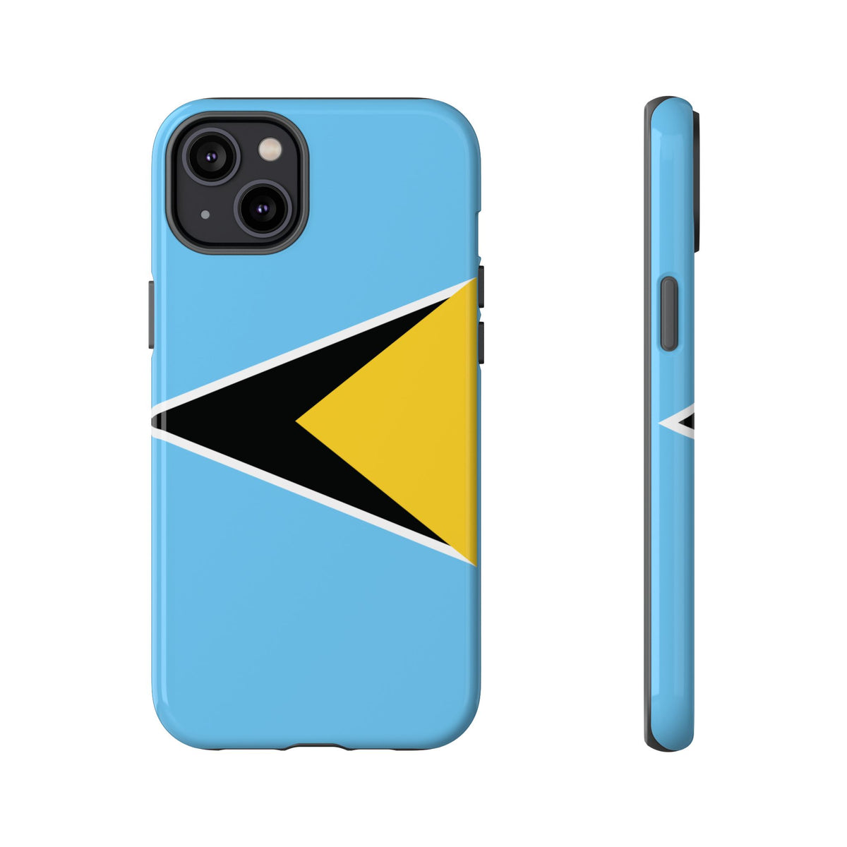 St Lucia Flag Tough Phone Case - Irie Blues Boutique