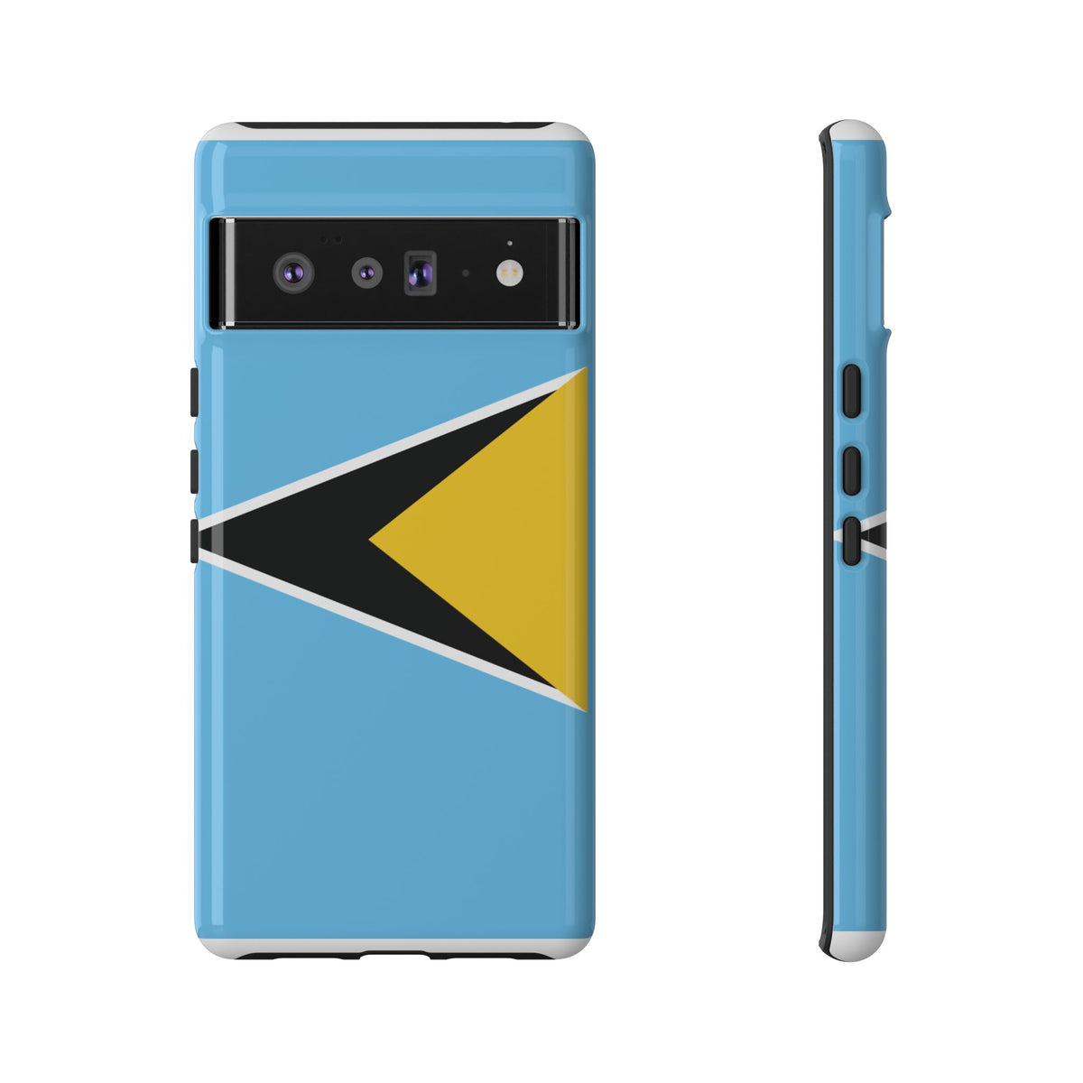 St Lucia Flag Tough Phone Case - Irie Blues Boutique