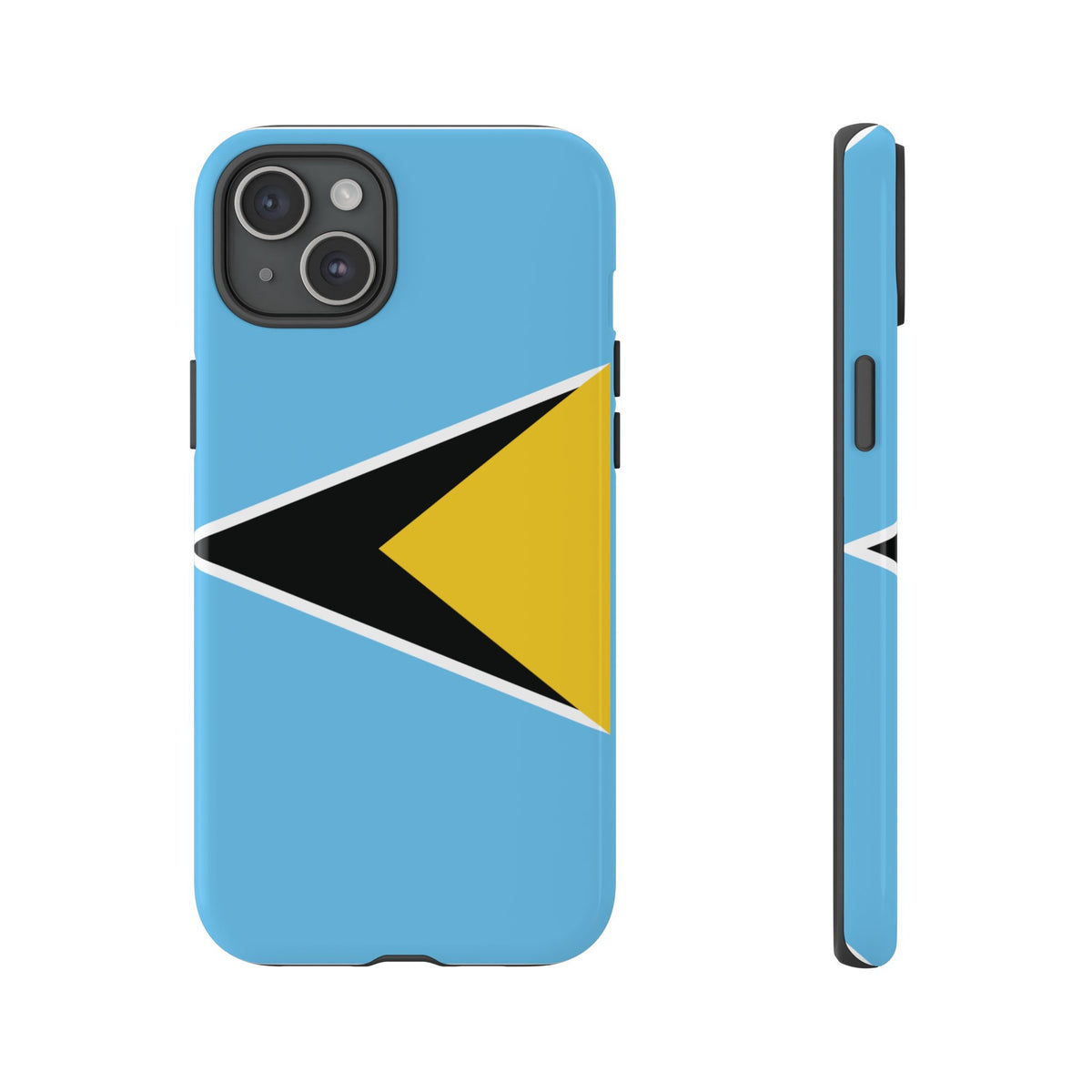 St Lucia Flag Tough Phone Case - Irie Blues Boutique