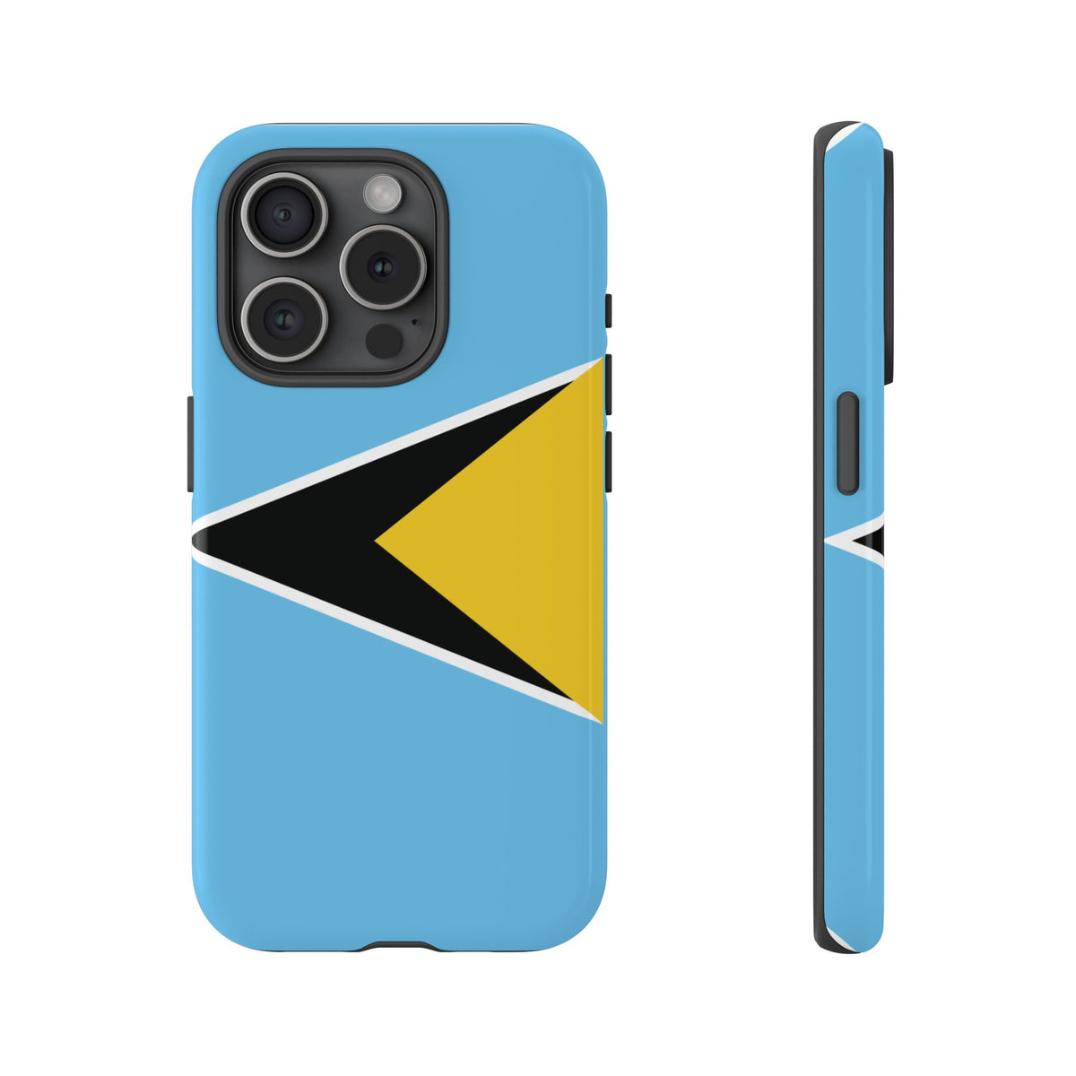 St Lucia Flag Tough Phone Case - Irie Blues Boutique
