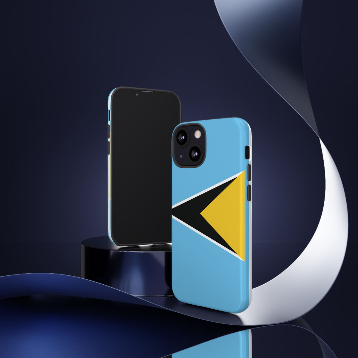 St Lucia Flag Tough Phone Case - Irie Blues Boutique