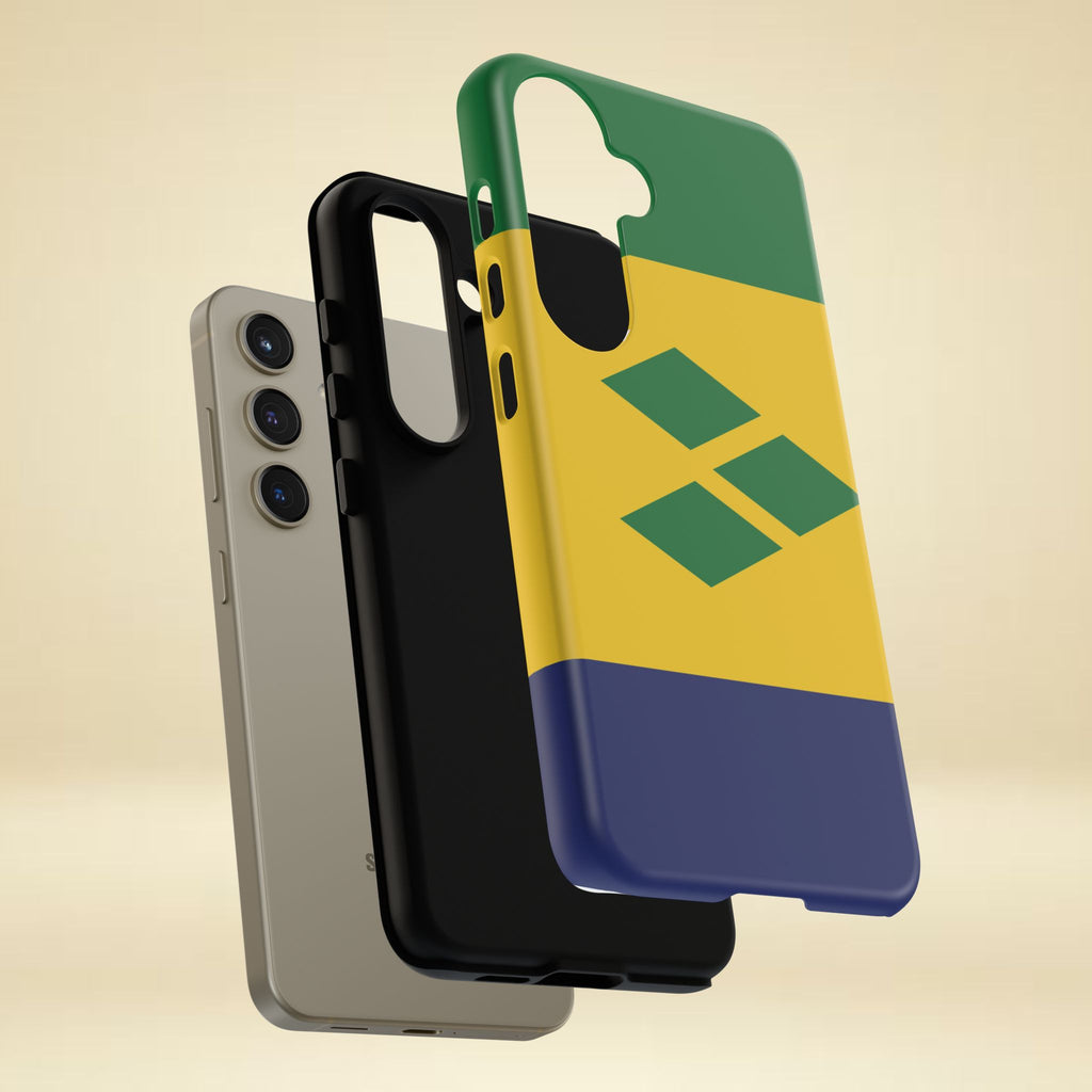 St Vincent & The Grenadines Flag Tough Phone Case - Irie Blues Boutique