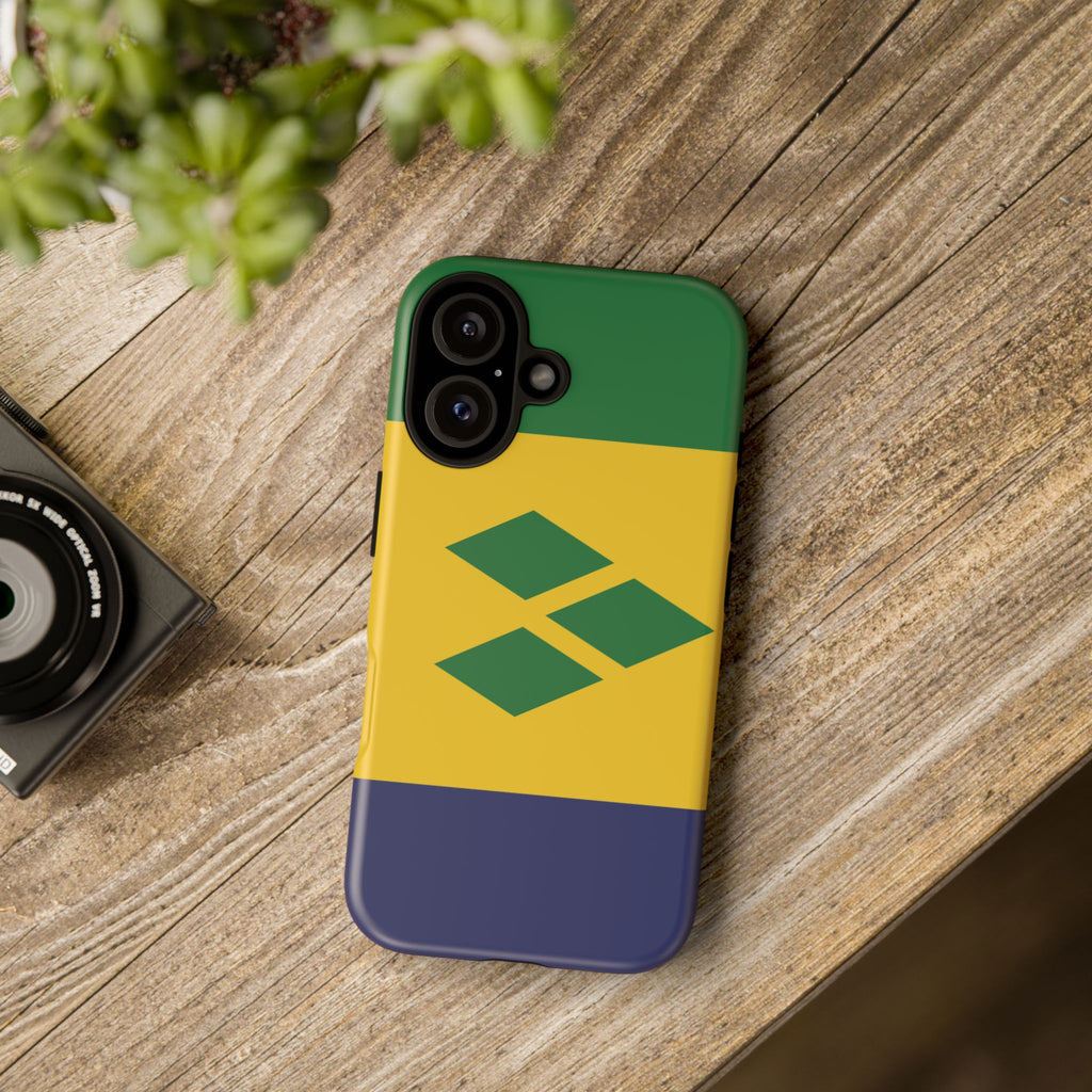 St Vincent & The Grenadines Flag Tough Phone Case - Irie Blues Boutique