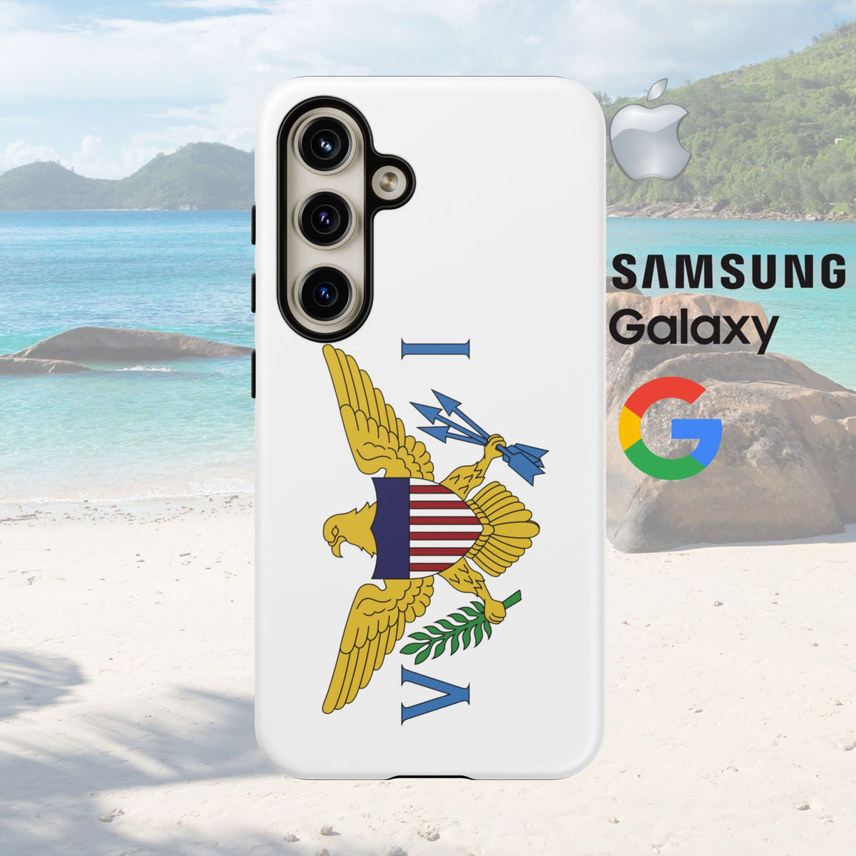 US Virgin Islands Flag Tough Phone Case - Irie Blues Boutique
