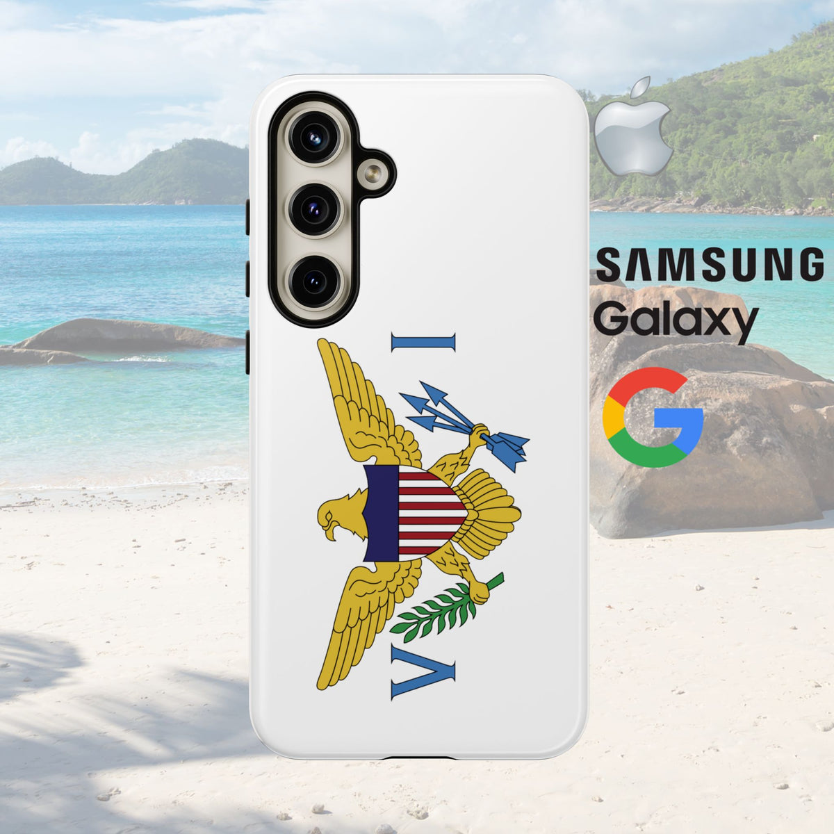 US Virgin Islands Flag Tough Phone Case - Irie Blues Boutique