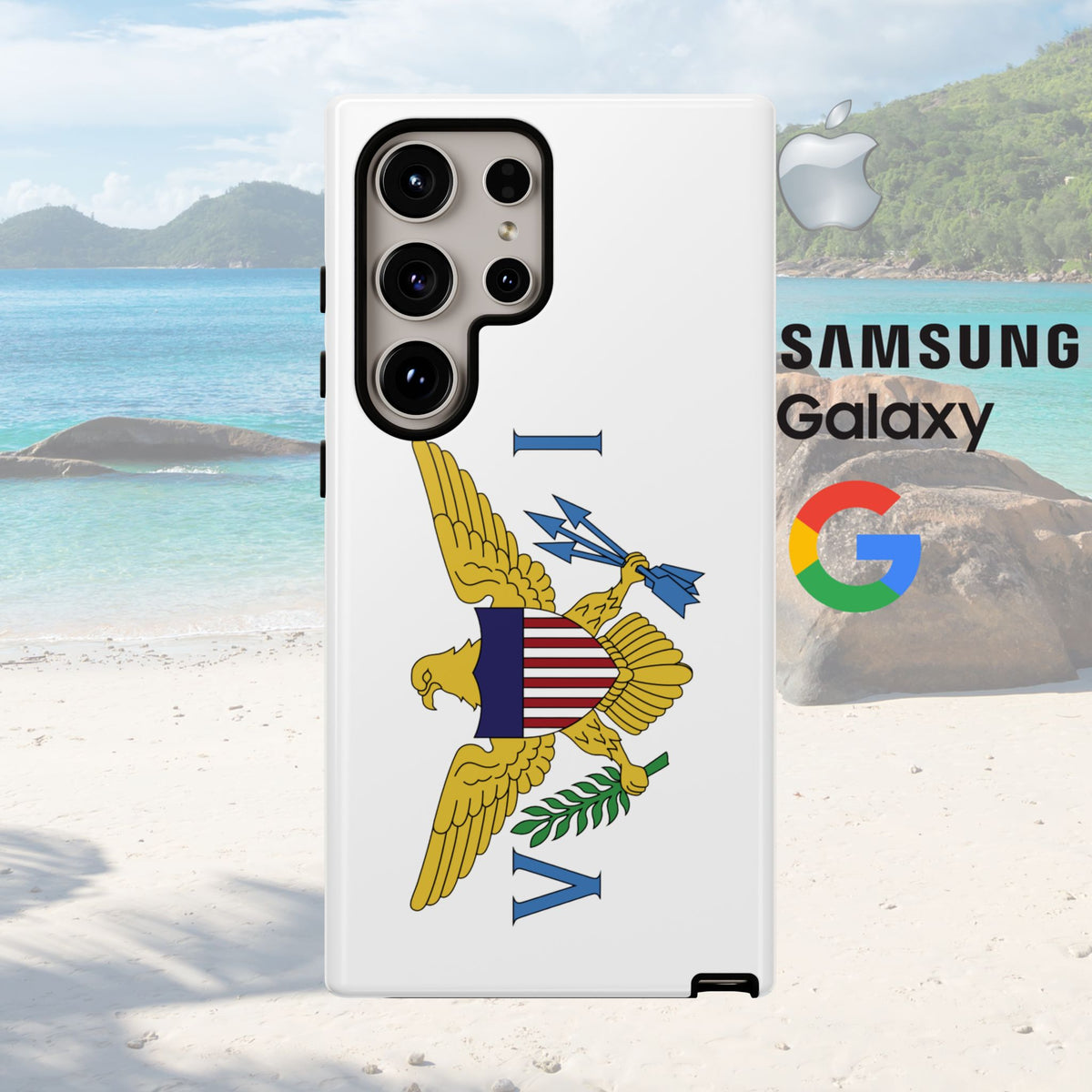 US Virgin Islands Flag Tough Phone Case - Irie Blues Boutique