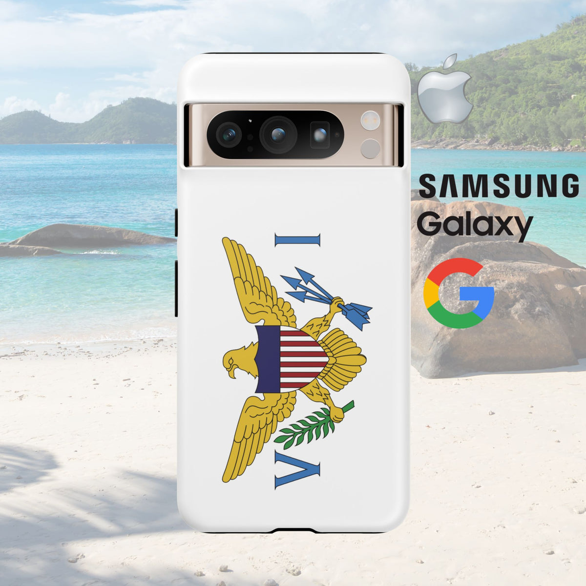 US Virgin Islands Flag Tough Phone Case - Irie Blues Boutique