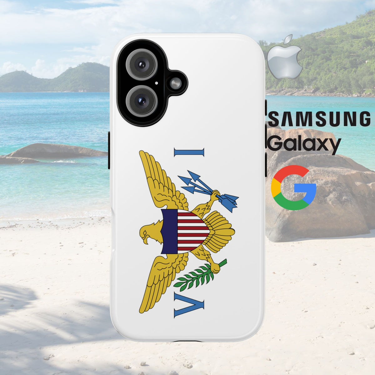 US Virgin Islands Flag Tough Phone Case - Irie Blues Boutique