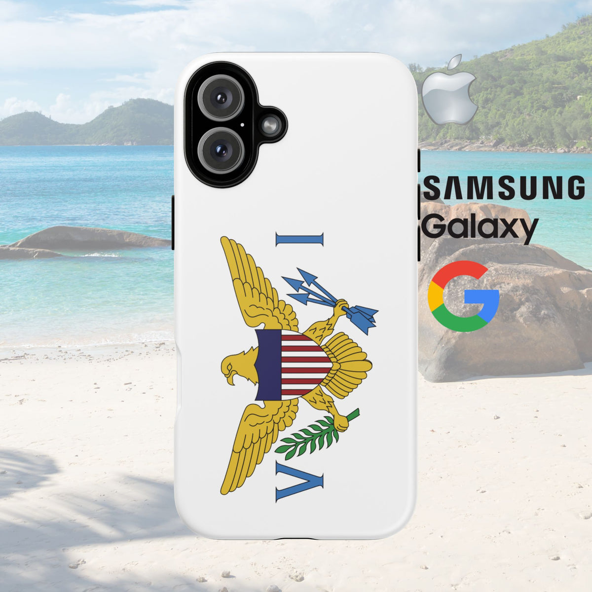 US Virgin Islands Flag Tough Phone Case - Irie Blues Boutique